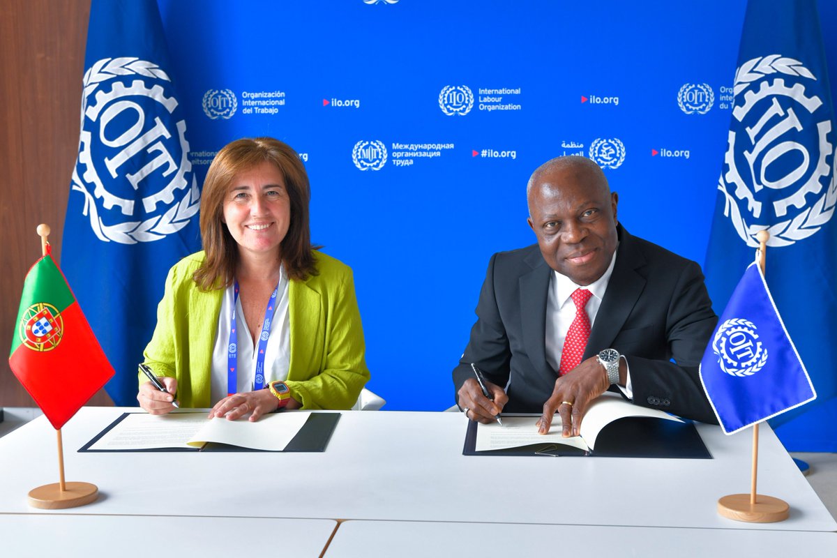 Very good to join Portuguese Minister of Labour, Solidarity and Social Security @Ana_M_MG for Portugal’s acceptance of the 2014 and 2018 amendments to the @ILO Maritime Labour Convention. These amendments strengthen the protection of seafarers in cases of abandonment and piracy.
