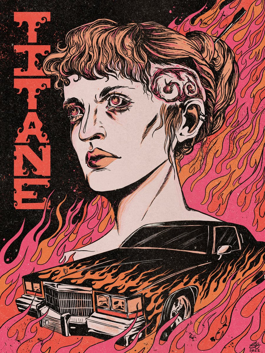 TITANE poster by @egallagher_art . 🔥