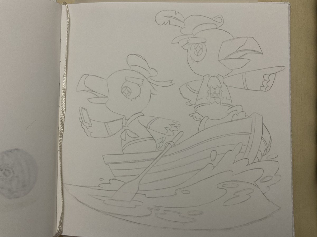 gothicspork's tweet photo. Livestreaming some art! I have this Animal Crossing sketch to color in with markers. ⛓️ to  the  stream  on  the  next  tweet  #artstream https://t.co/qJuJhY5hPi