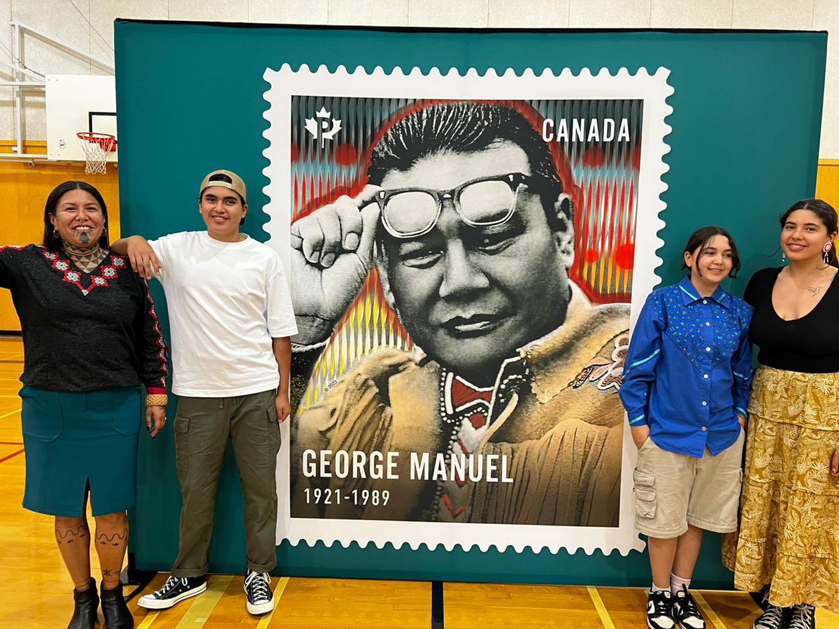 KanahusFreedom's tweet photo. They don’t just make a stamp for just anyone: This is my Grandfather Dr Grand Chief George Manuel https://t.co/dUFHhFWhtk
