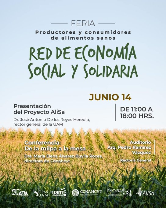 Secihti_Mx's tweet photo. #Conahcyt invita a seguir la conferencia "De la milpa a la mesa" con la participación de la directora general del Consejo, @ElenaBuylla, en la "Feria de productores y consumidores de alimentos sanos" en @lauammx.
Transmisión ➡ https://t.co/U0HKCWUo1d https://t.co/JUdeooWuGY