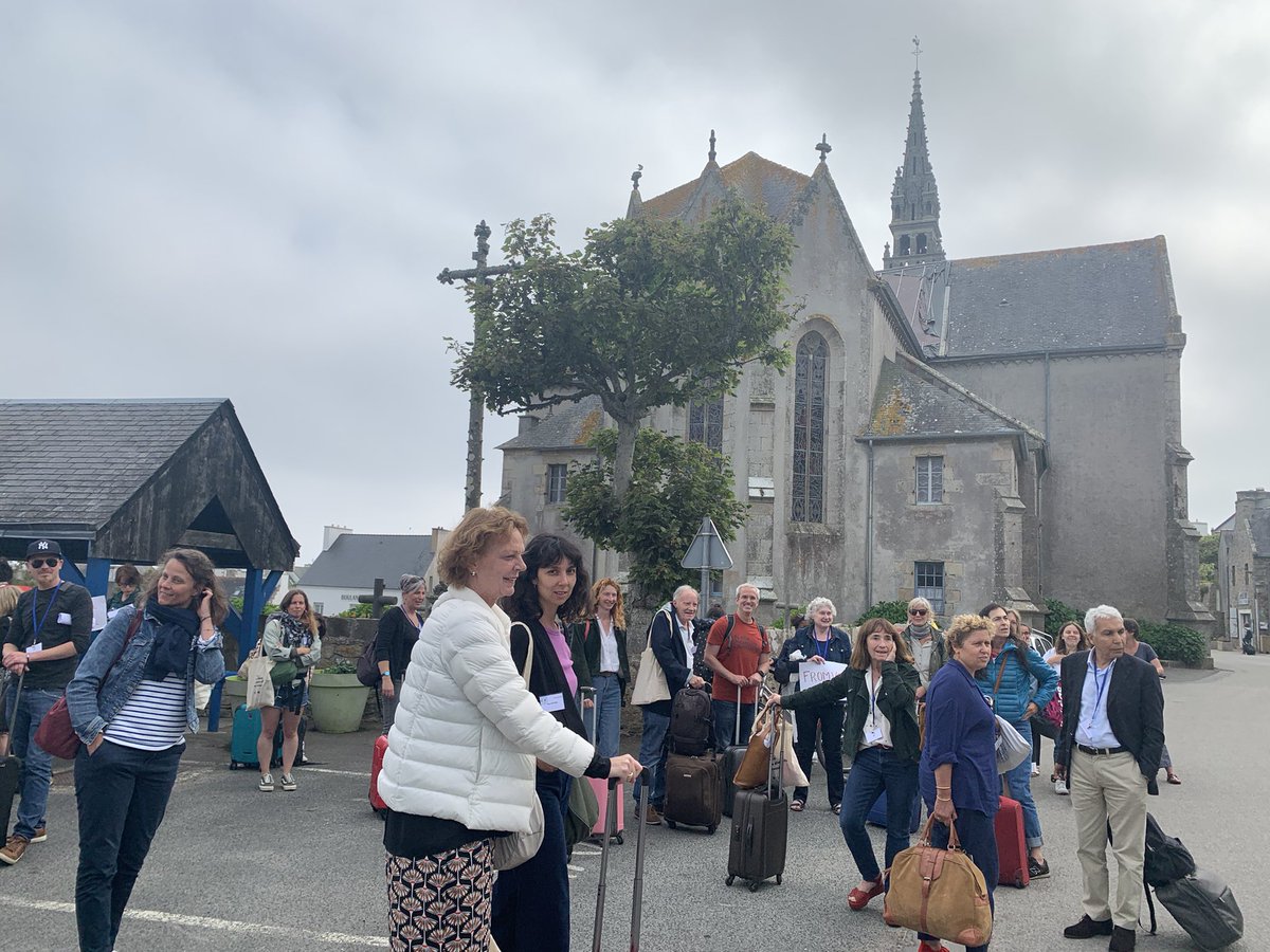 Arrivée à Lampaul sur l’île d’Ouessant pour les participants du colloque ⛴️