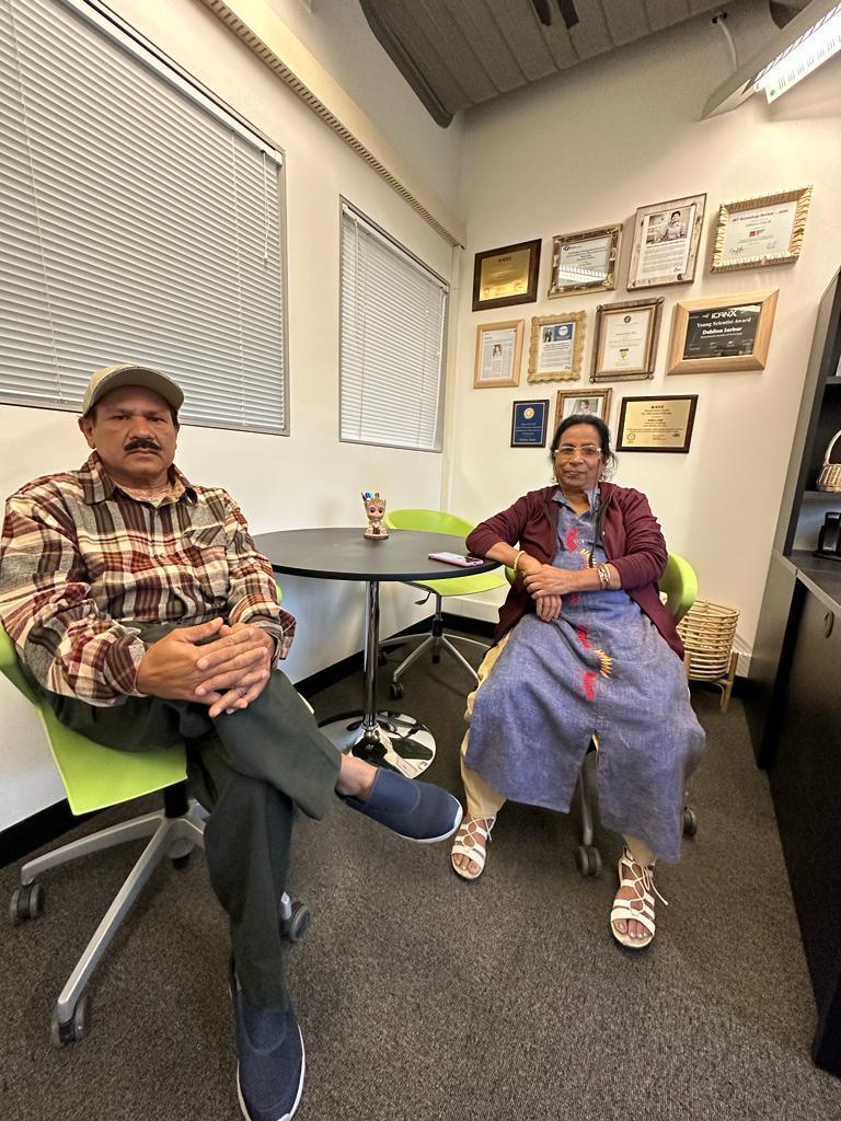 DeblinaSarkar59's tweet photo. My mom and dad first time in my MIT office 😊 https://t.co/UjsjkrTnbv