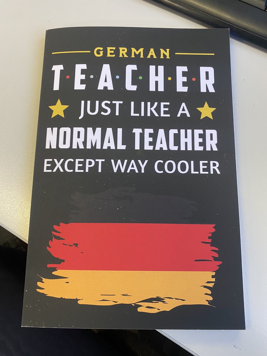 MissHBarnie's tweet photo. Made my day 😁🇩🇪 New fave notebook. @BrigshawMfl https://t.co/sZtvCWyNgX