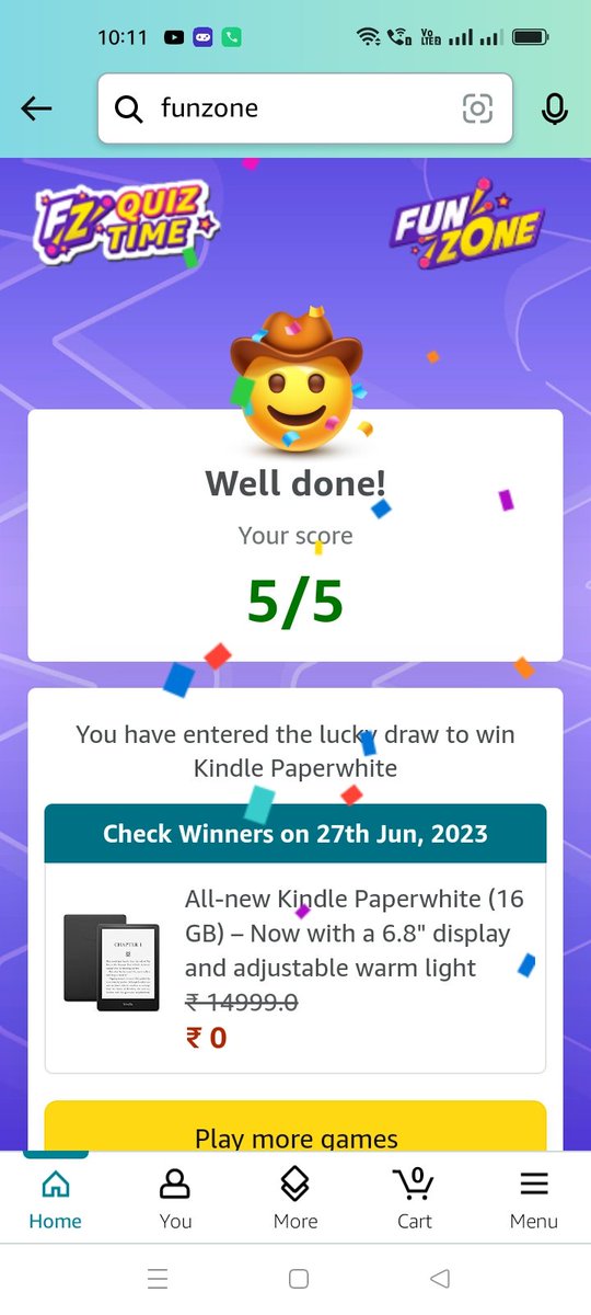 VuduthaBalaji1's tweet image. @amazon_In
#AmazonQuiz
#AmazonAnswerandWin