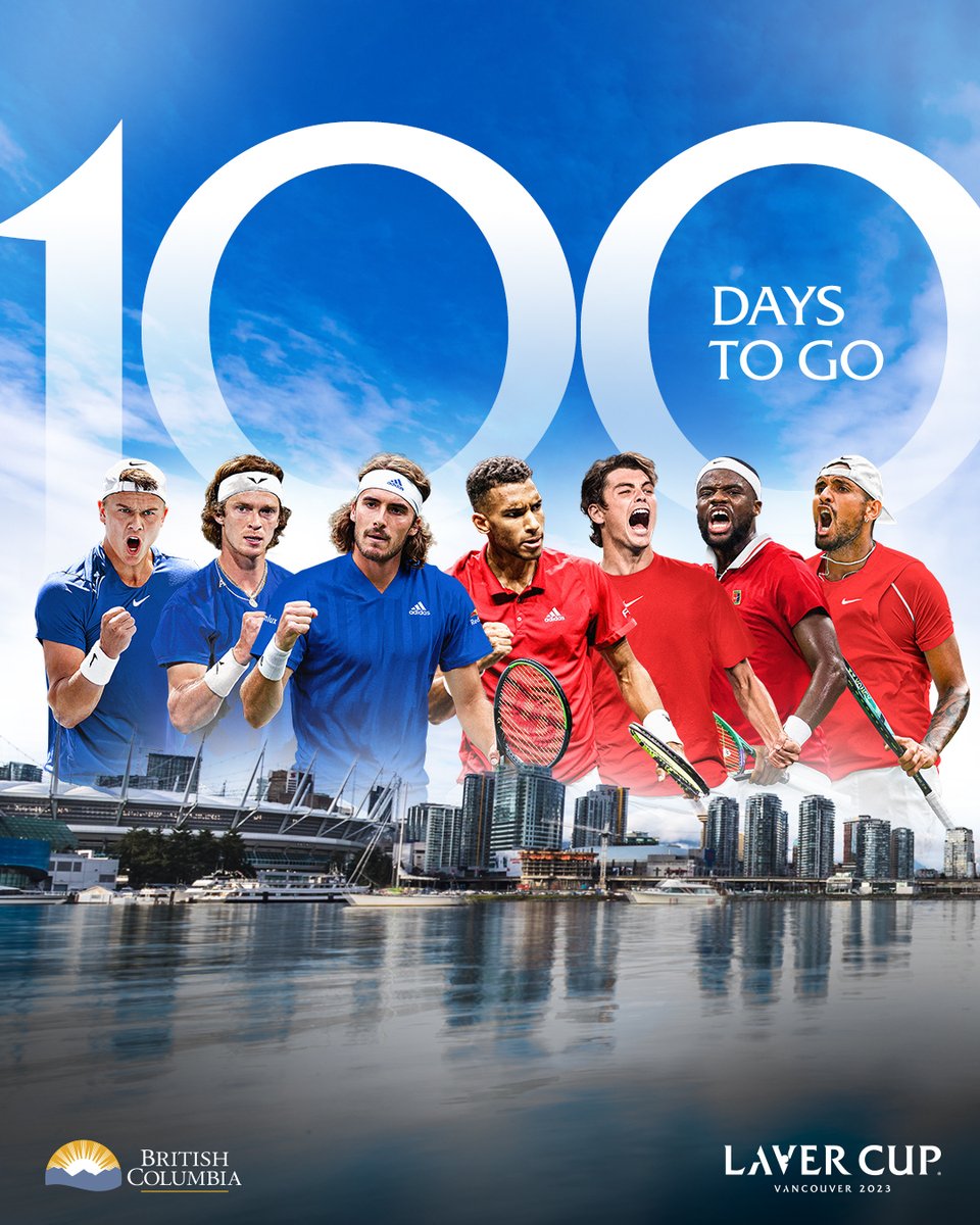 Laver Cup on Twitter "Laver Cup Vancouver 2023 is 100 days away. Don't