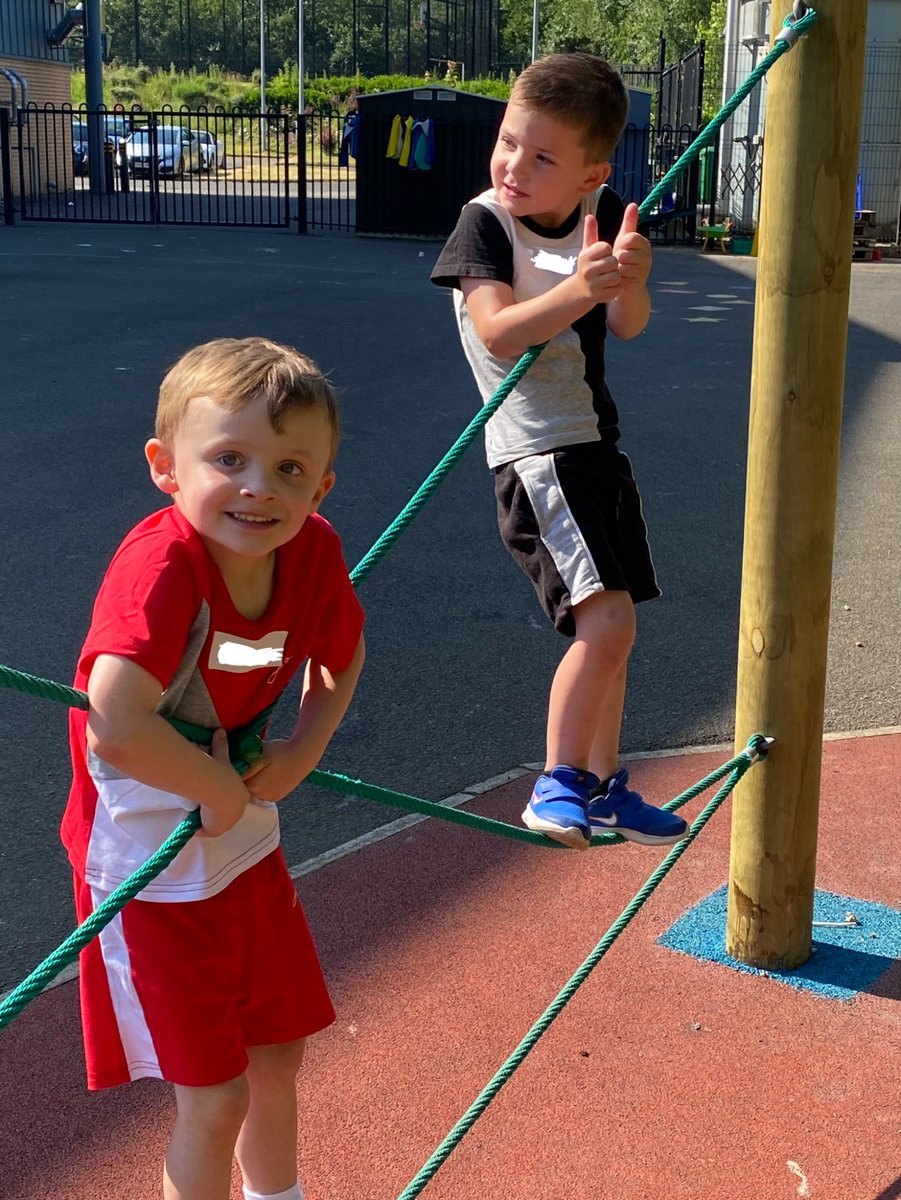 AitonPs's tweet photo. These 2 boys loved playing on our fantastic Trim Trail during their visit to school this morning. When the children start school in August they will have lots of opportunities to play here
#activechildren #transitionvisit #newPrimary1 https://t.co/ApoAVvNwxK