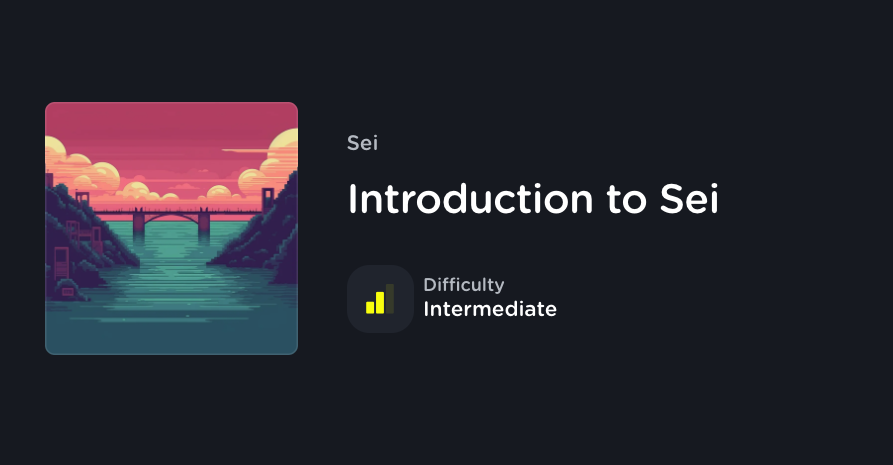 📚 INTRO TO SEI 📚

Recently, it has become clear that exchanging assets on-chain has reached product-market fit.

The problem is that exchanges face scaling obstacles on existing L1 and L2 infrastructure.

Meet <a href="/SeiNetwork/">Sei</a>, the Layer 1 for Trading 🔥

l3.xyz/IntroToSei