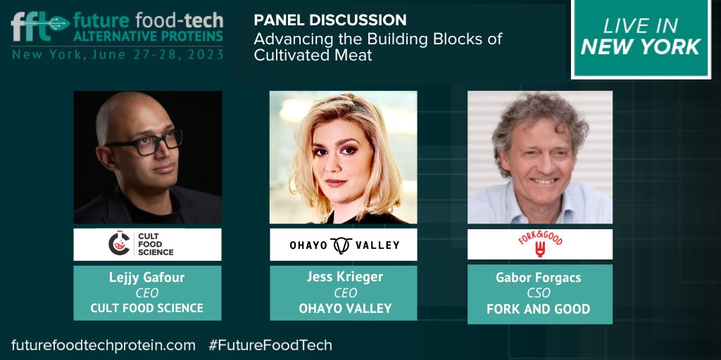 Future Food-Tech (@foodtechinvest) on Twitter photo 🚀 Discover the latest in scaffolding, fats, and recombinant proteins. Join experts from <a href="/CULTFoodScience/">CULT Food Science</a> , <a href="/OhayoValley/">Ohayo Valley</a> & <a href="/forkandgoode/">Niyati Gupta</a> in the 'Advancing Cultivated Meat Building Blocks' panel.
Don't miss out! Register: bit.ly/3UbHiWY 🚀 Discover the latest in scaffolding, fats, and recombinant proteins. Join experts from <a href="/CULTFoodScience/">CULT Food Science</a> , <a href="/OhayoValley/">Ohayo Valley</a> & <a href="/forkandgoode/">Niyati Gupta</a> in the 'Advancing Cultivated Meat Building Blocks' panel.
Don't miss out! Register: bit.ly/3UbHiWY