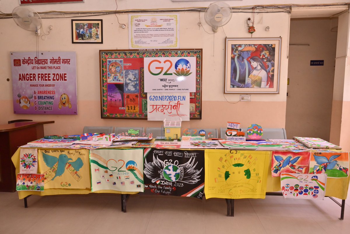kvgomtinagar's tweet photo. Today on 14.06.2023 under #G20janbhagidari events on #NEP2020 &amp; #FLN a workshop is organised with 115 participants of State, KVS and NVS Vidyalayas. 
@KVS_HQ 
@dkdwivedi63 
@DeputyKvs 
@kvrdso 
@DrCBPVerma1 
@avaish2k3 https://t.co/LEjkO48ymo