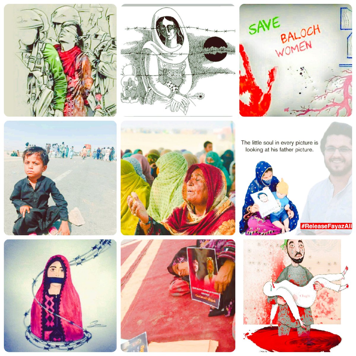 یہ ریاست بلوچوں کے وسائل سے زیادہ ان کے سکون اور خوشیوں کا قرض دار ہے۔

#ReleasAllBalochMissingPersons 

<a href="/HamidMirPAK/">Hamid Mir حامد میر</a> <a href="/ImaanZHazir/">Imaan Zainab Mazari-Hazir</a>