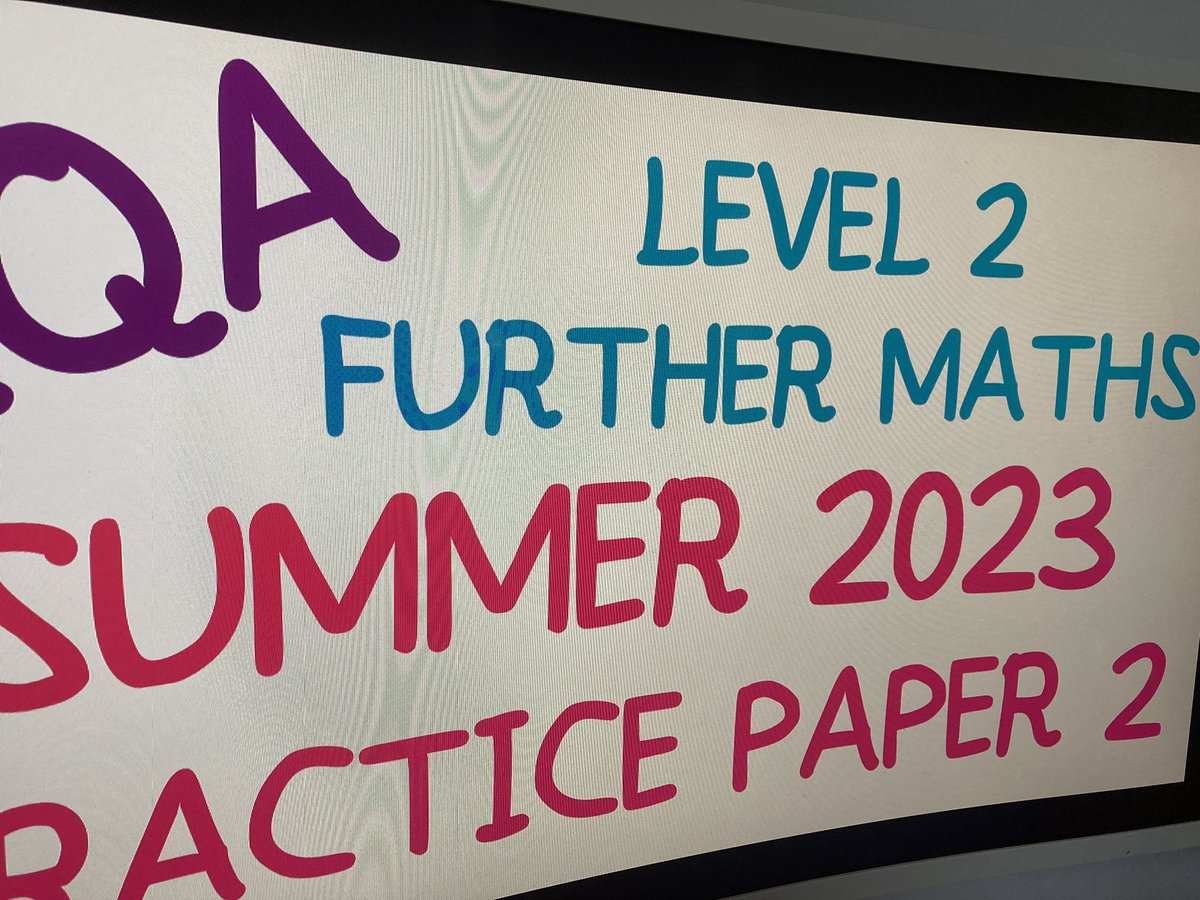 1stclassmaths's tweet photo. It has begun! https://t.co/N0UuPgv814