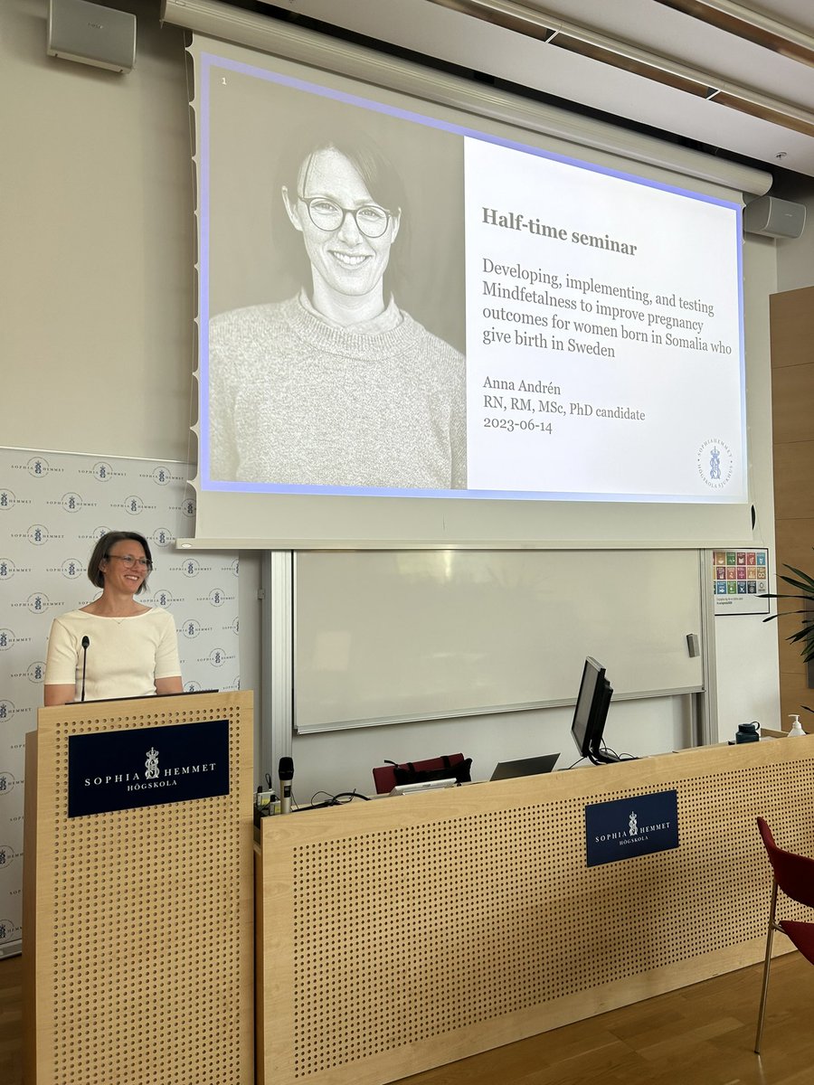 Half-time seminar for Anna Andren. Proud co-supervisor! Well done! #Fetalmovements #Sophiahemmetuniversity
