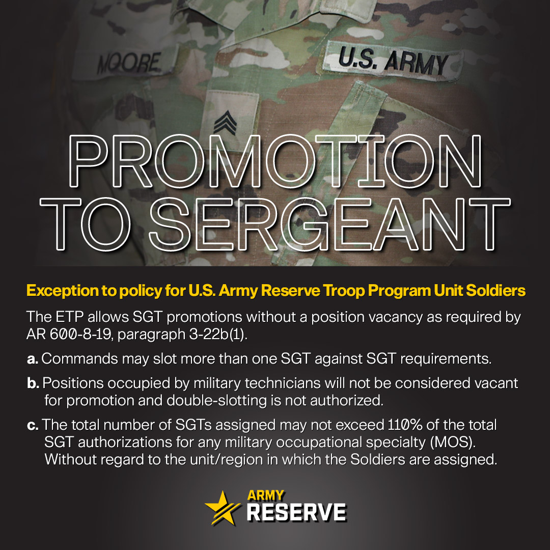 U.S. Army Reserve on Twitter "📣 Exception to policy for ArmyReserve