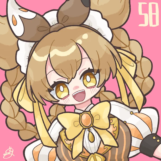 58 ダゴン(メギド72)(真58) 初天井を捧げた推し〜〜〜〜〜〜〜〜!!!2年前のスイパラ衣装可愛かった、っていうか今までの衣装全部かわいい