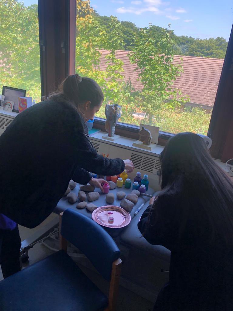 June is #AphasiaAwarenessMonth - inspired by @RockingAphasia our team member @JessRose2210 organised a painting session! Keep an eye out for them around @ASPHFT 

#aphasia #aphasiaawareness #mySLTday