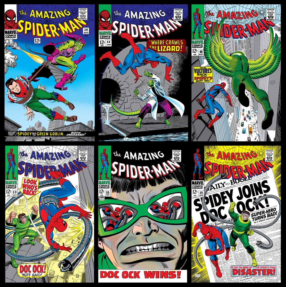 I love all the John Romita's Spider-Man artwork and covers, but these 6 maybe my favorite. He will always be the G.O.A.T. Spidey artist to me.

#SpiderMan #RIP #JohnRomitaSr #Marvel #MarvelComics #comicart #comicbookart #comicbook #comicbooks