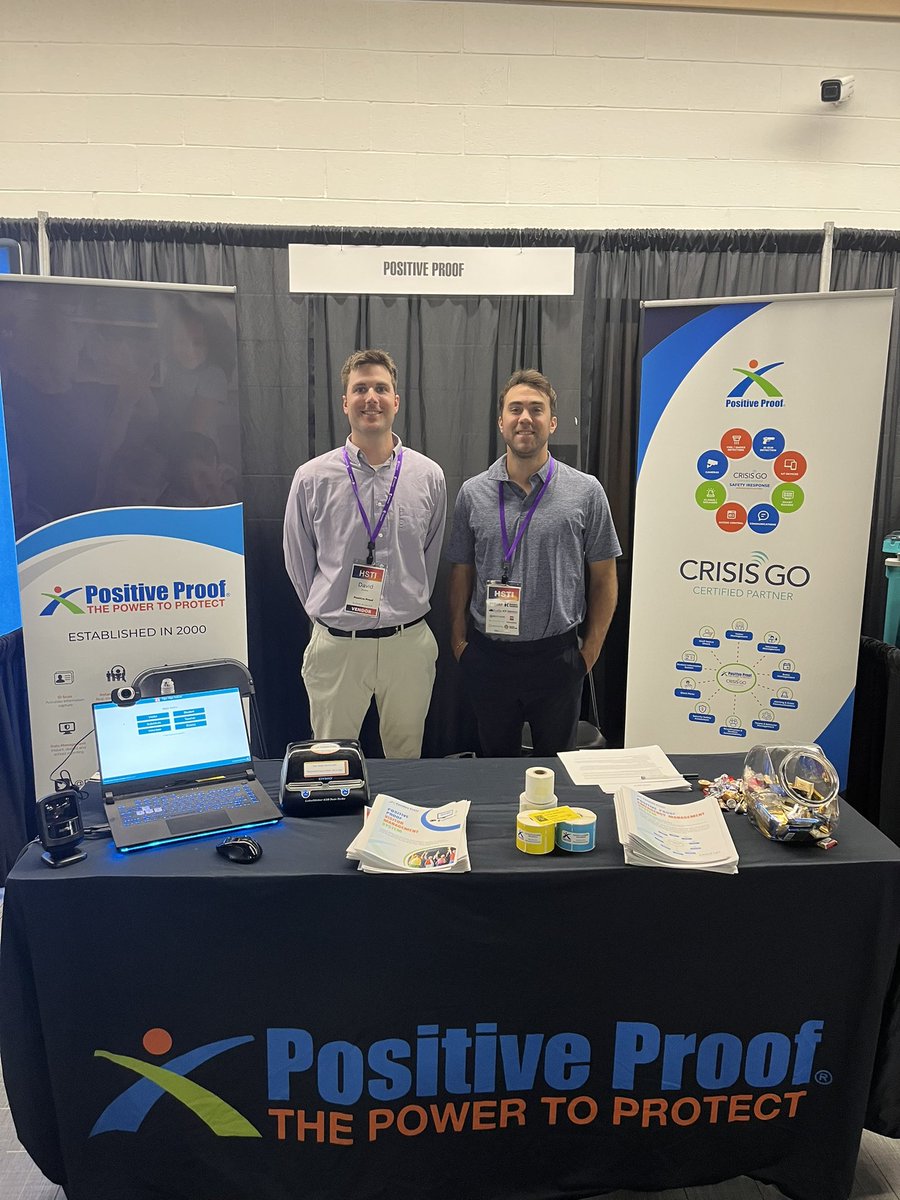 Positive_Proof's tweet image. Come check out our booth!  Visitor and Emergency Management #schoolsafety #HSTI2023