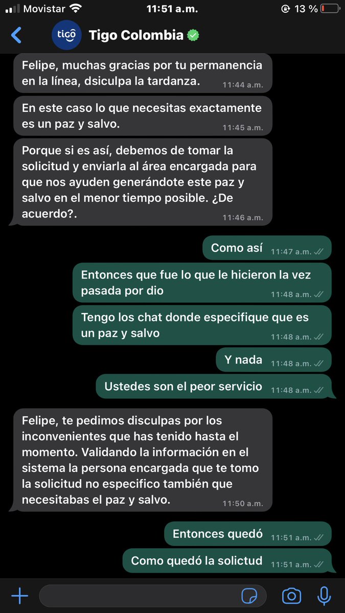 LFSRAVS's tweet photo. @Tigo_Colombia por Dios . Con esto se justifican !! No ingresen servicios con @Tigo_Colombia son la peor empresa de servicios de colombia https://t.co/mslnhfUnBd