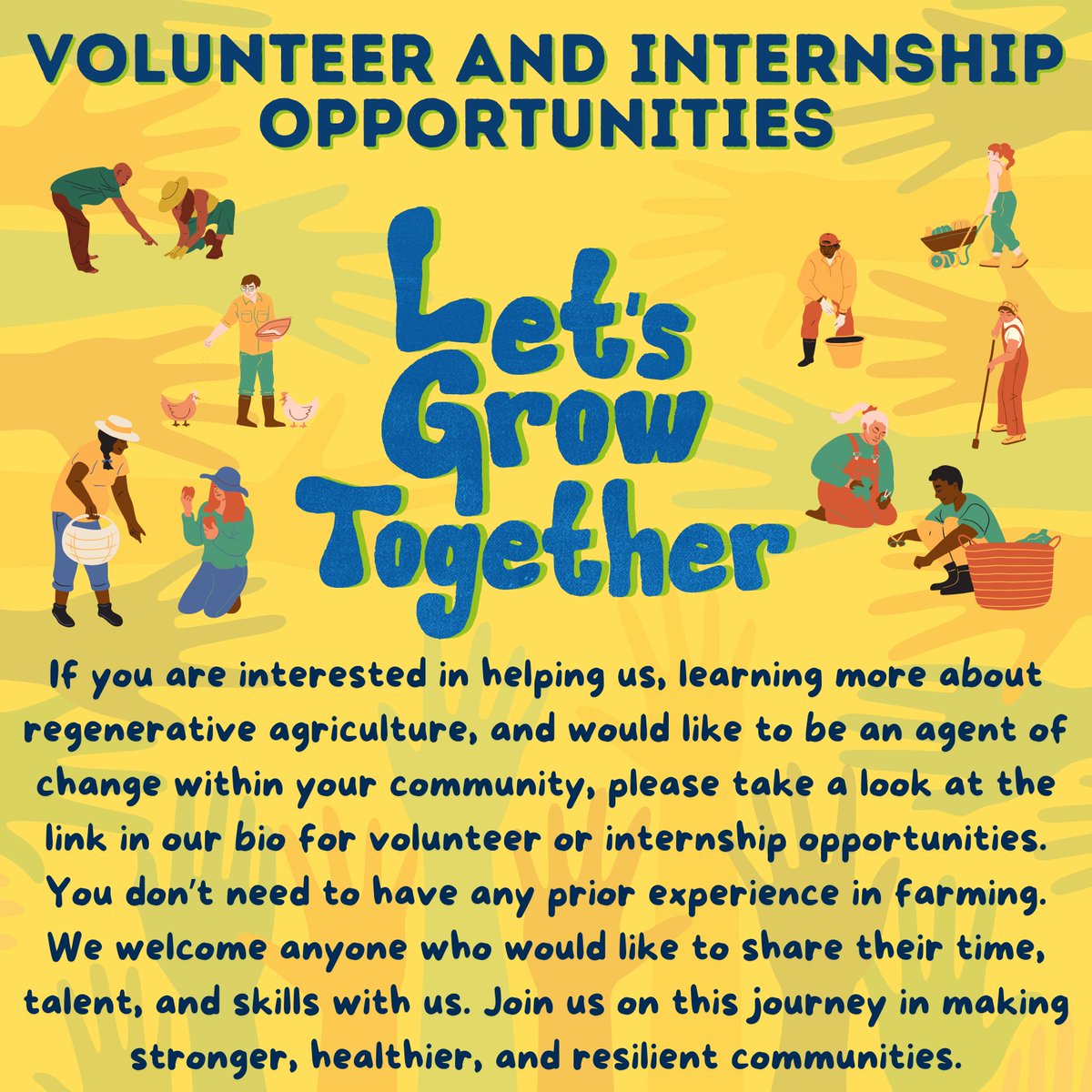 Check out the two new links we have added to our bio! You can now sign-up to volunteer at our farm site in Ardenwood and/or submit an internship interest survey to let us know if you would like to enroll in any of the classes we will be offering!