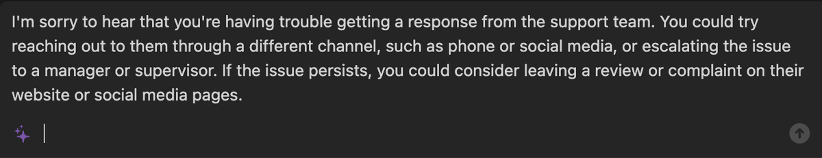 complexityclass's tweet photo. @FlavNYC @NotionHQ No, since social media isn't effective, https://t.co/J2iVpKxjnW suggests escalating the issue to some manager as the next step 😅 https://t.co/rsYHA7gvUH