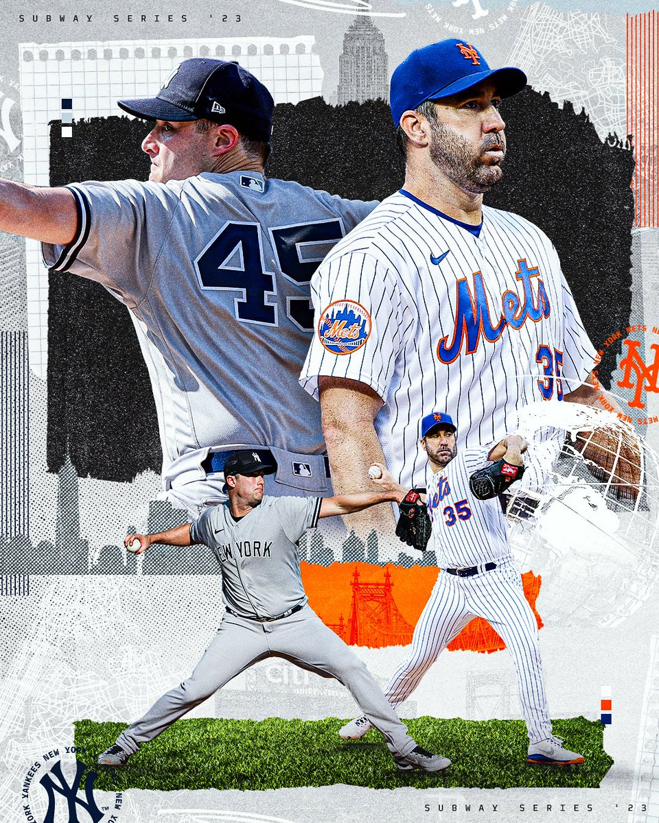 Former teammates turned crosstown rivals face off tonight in Queens for Game 2 of the #SubwaySeries. 👀 #WeLoveNYC