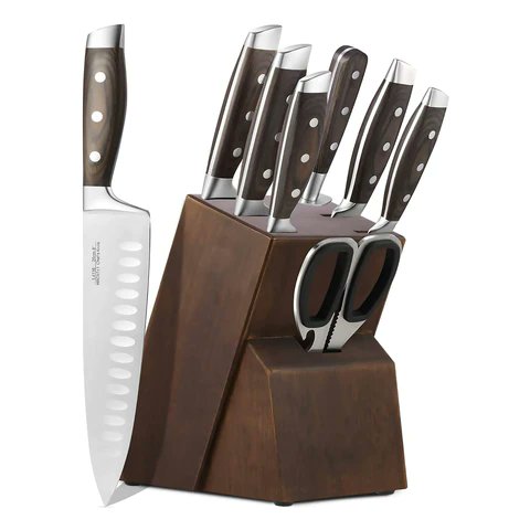 Looking for a new kitchen knife set? This 8 piece set comes with a wooden block and hand-polished, precisely tempered knifes. Check out our website to get yours delivered directly to you!

touchoflovehomedesigns.com/products/8pcs-…

#kitchen #kitchenknifes #kitchenknifeset #kitchentools #cooking
