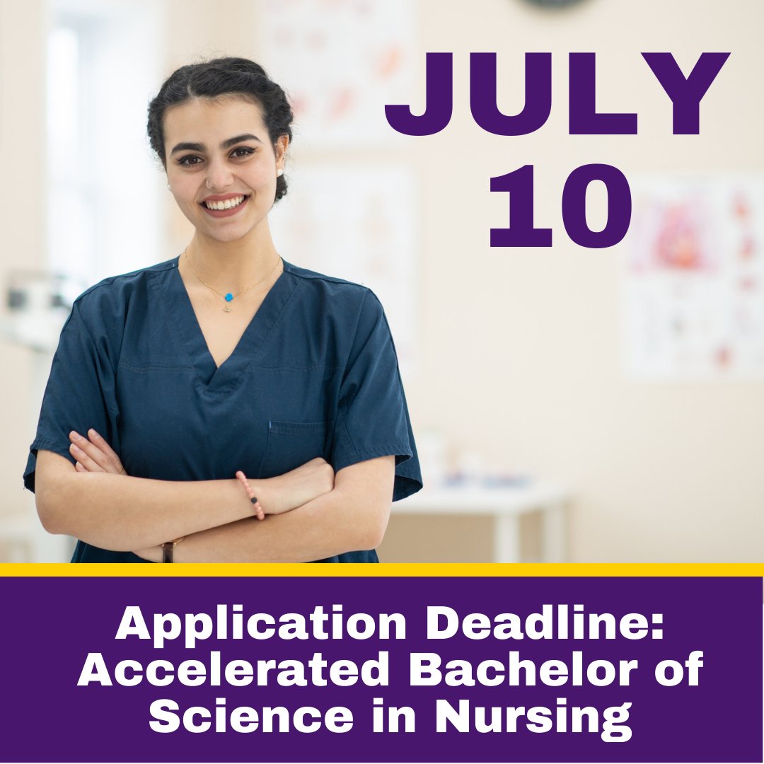 Begin your #nursing journey this Fall with our Accelerated #BSN program!
 
Apply by July 10th.

Learn How: bit.ly/3neHNmH
