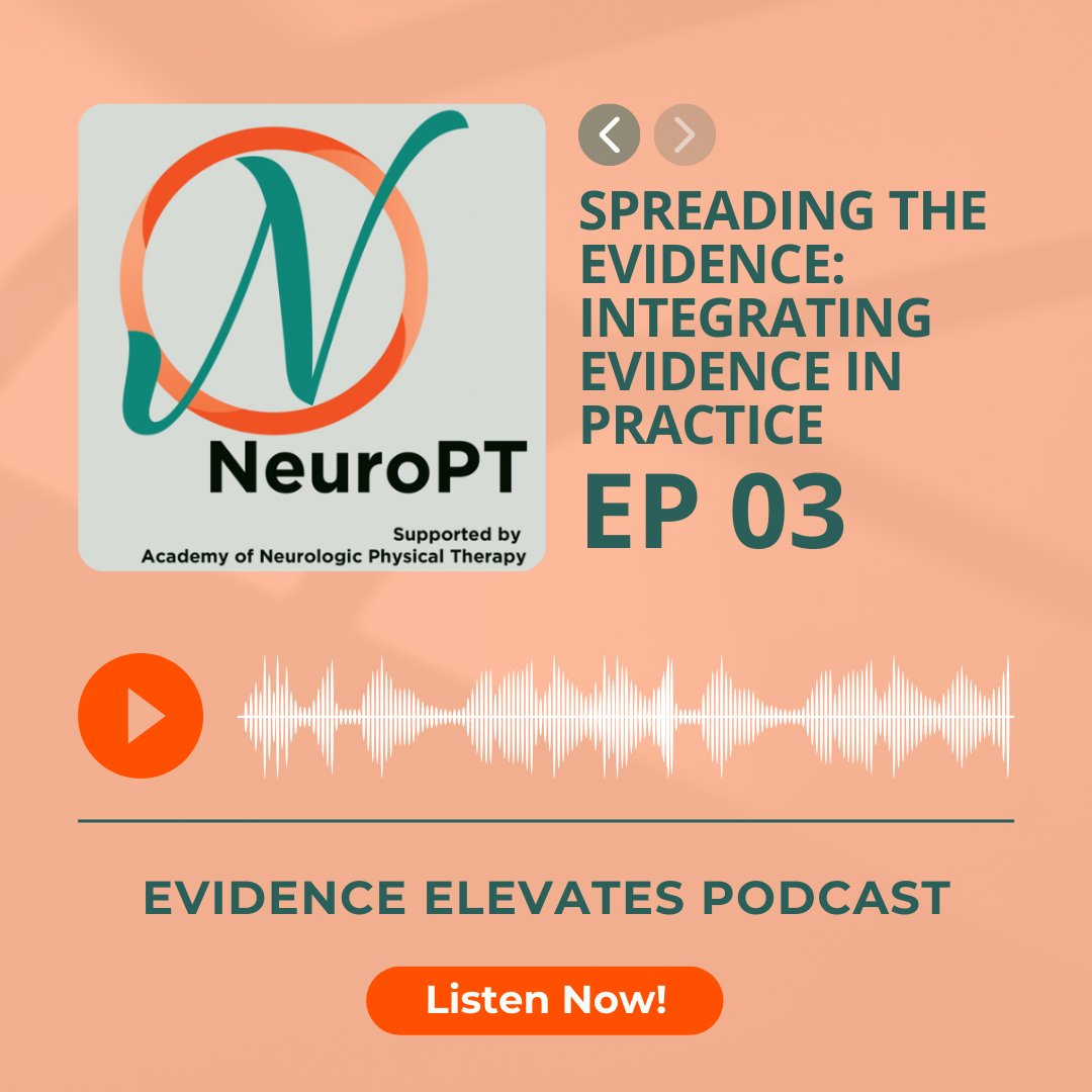 APTANeuroPT's tweet photo. In this episode, physical therapist and clinician, Jonathan Kinzinger, shares his story of finding evidence that he could apply to practice. 

Check out this podcast! https://t.co/9uBzH3sV4F 
#APTANeuroPT #EvidenceElevates #Podcast https://t.co/gsbRA060Oz