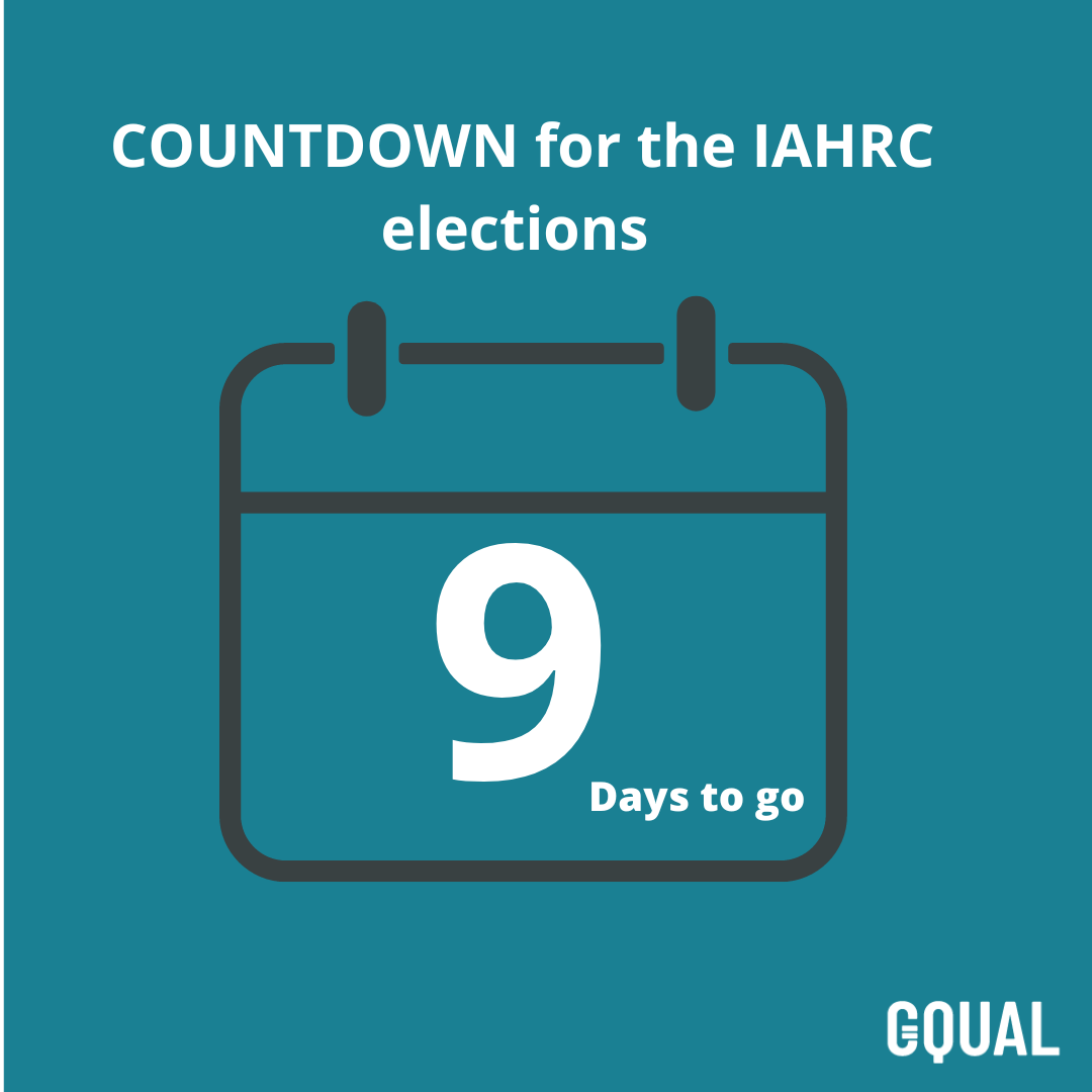 GqualCampaign's tweet photo. 🚨 Will @OAS_official Member States abide by their commitment to sustain gender #parity at the @IACHR? 

In 9 days the OAS GA will appoint 4/7 members of the IACHR. 3 out of 4 members leaving the Commission are women.

We call on States to walk the talk ➡️ https://t.co/H7MRFs4Pfa https://t.co/f7fsHqJeee