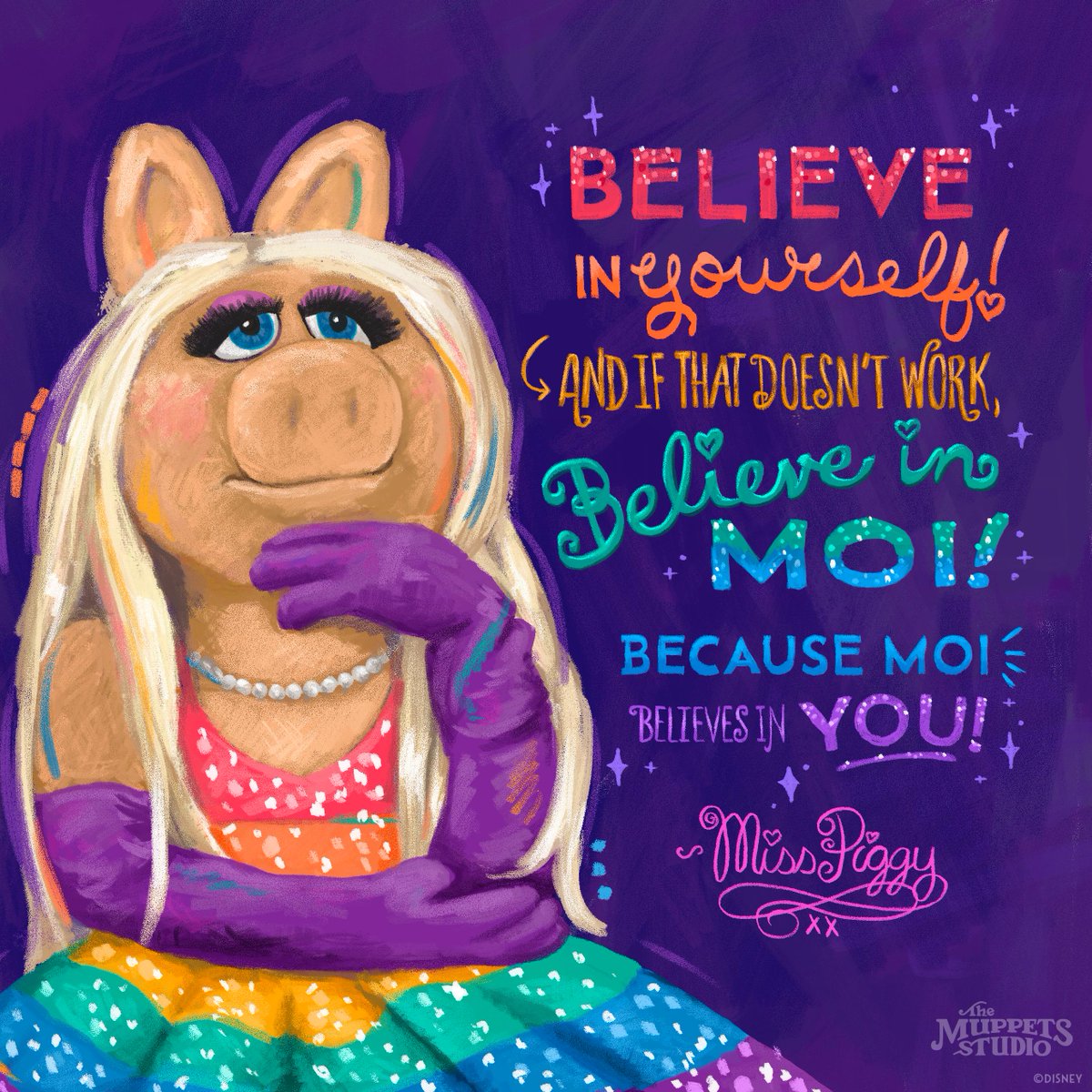 #CelebratePride and celebrate you! This #PrideMonth, remember that @MissPiggy and all of The Muppets believe in you, love you, and support you.
