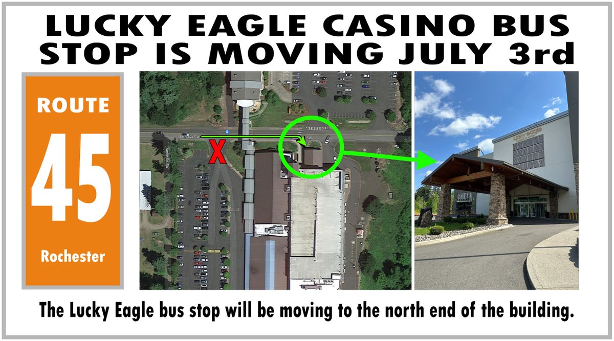 Lucky Eagle Bus Stop Moving
More Details: app.simplifytransit.com/alerts/GraysHa…
Español: app.simplifytransit.com/alerts/GraysHa…