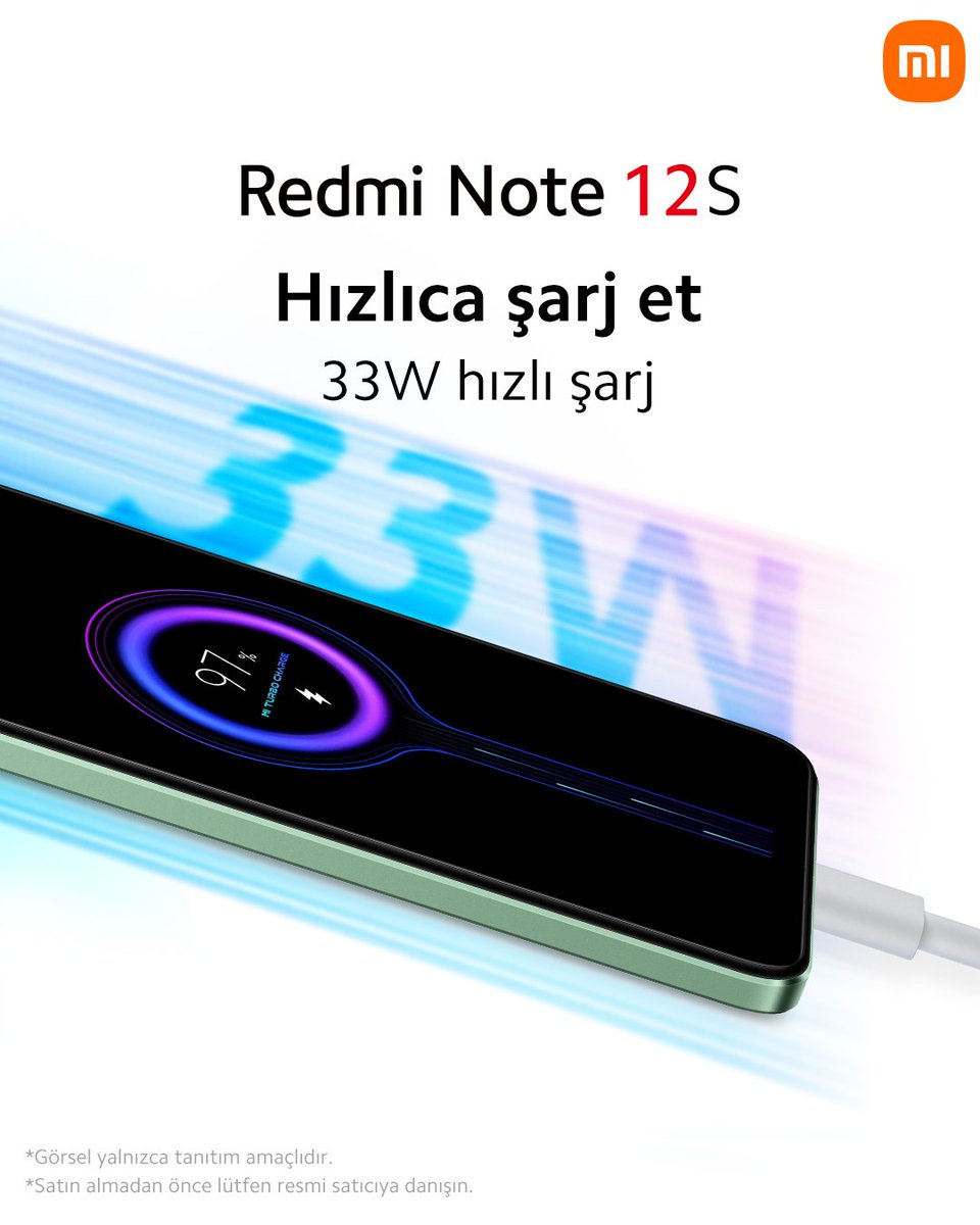 XiaomiTurkiye's tweet photo. #RedmiNote12S ile şarj derdini geride bırak, üstün özellikleri deneyimlemeye aralıksız devam et! ⚡
#RedmiNote12Serisi https://t.co/yigEbNPYae