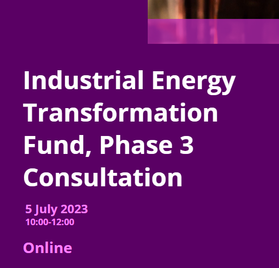 DESNZ holding Industrial Energy Transformation Fund (IETF) Phase 3 consultation event for UK industry on 5th July 2023 web-eur.cvent.com/event/9e29f3ca…