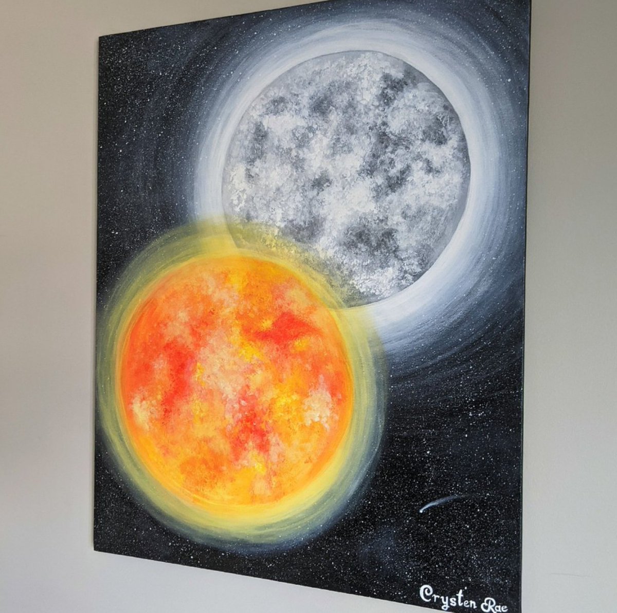 CosmicCrate_'s tweet photo. This is one of my largest original paintings! It's absolutely magical! If you are interested in leveling up your surroundings with this painting on your wall, it's in my shop! 🧡 Xoxo 

https://t.co/fF1CE1jC5v https://t.co/jKmdlXYrKl