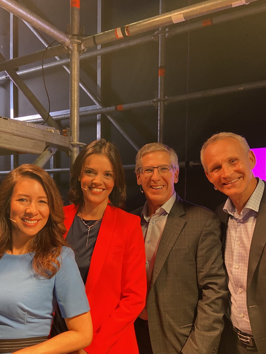 cnbcKaren's tweet photo. Backstage with this A team, after chatting about AI’s impact on jobs @Ana_P_Assis @Bob_Moritz @JonasPrising @VivaTech #AI #tech https://t.co/RKz5R24SiL