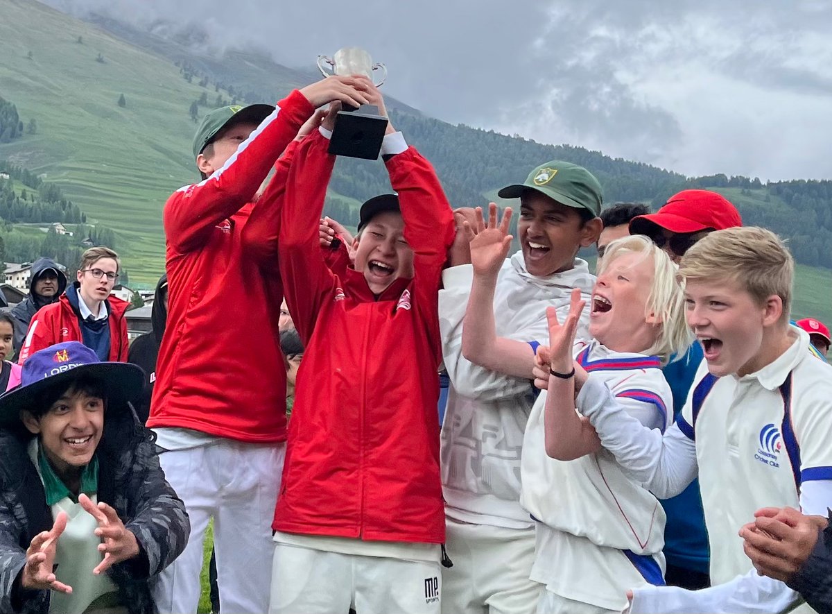 Gingins U13s win the national cricket championship in Zuoz! 
The team were undefeated to hold the title they won last year, and capped off a dominant 2022-23 season winning 3 of the 4 <a href="/CricketSwiss/">CricketSwitzerland</a> national club tournaments. Bravo <a href="/GinginsCC/">Gingins CC</a> U13s! crichq.com/competitions/1…