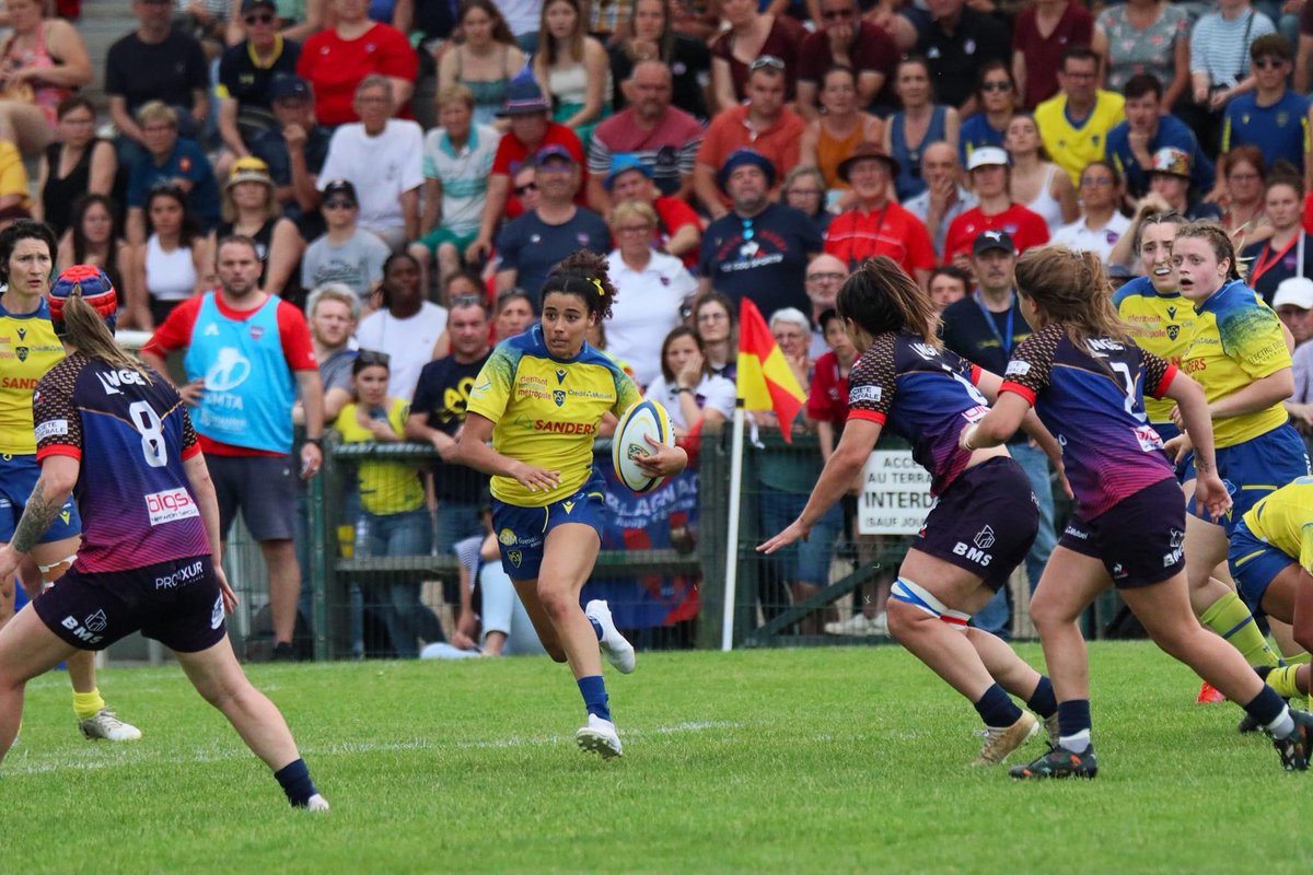 💥 𝗡𝗘𝗫𝗧 𝗚𝗔𝗠𝗘 💥 💪🏽Ce samedi 17 juin, nos joueuses de l’équipe Elite 1 vont disputer un match amical contre le Lou Rugby à Savigneux au stade Claudius Duport à 16H. 💛💙Envoyez-leur tous vos encouragements pour leur ultime match de la saison ! #asmromagnat