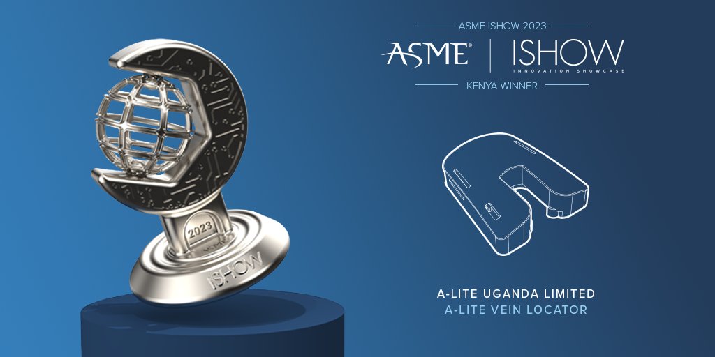 ASMEishow's tweet photo. Drumroll, please! 🥁 Congratulations to the First Winner in the 2023 ASME ISHOW Kenya, the incredible A-Lite vein locator by @aliteuganda! 🏆

The A-Lite vein locator is a non-invasive medical device that utilizes red light to effortlessly locate patients' veins. https://t.co/yPMnMoPhtI