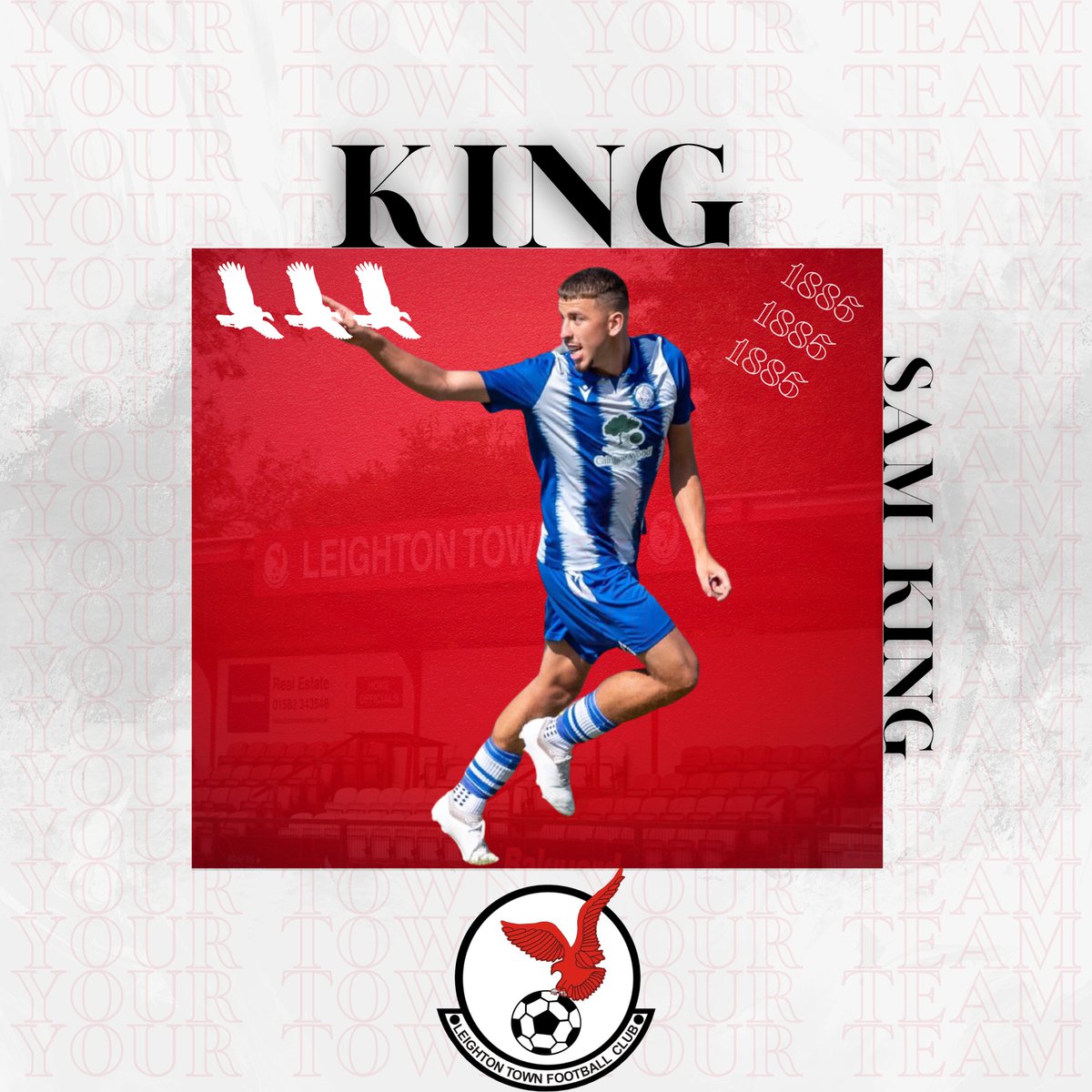 𝐒𝐚𝐦 𝐊𝐢𝐧𝐠 𝐉𝐨𝐢𝐧𝐬 𝐓𝐡𝐞 𝐑𝐞𝐝𝐬 🤝

Sam joins Leighton Town for the upcoming campaign 😁

Another young talented sought after player commits after impressive standout seasons at Shefford &amp; Campton 🔥

Welcome to the club <a href="/Samking_009/">Sam King</a> 👑

#YourTownYourTeam