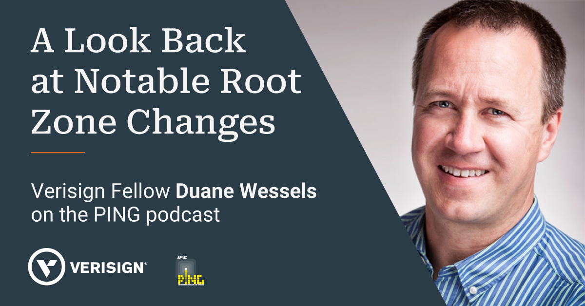 Verisign Fellow Duane Wessels talks about significant top-level domain growth over the past decade plus other major changes to the #DNS root zone since 2010 in his recent episode of @APNIC’s PING podcast. Tune in to catch the full episode: vrsn.cc/6016Oe2ao <a href="/PacketPusher/">Duane Wessels</a>