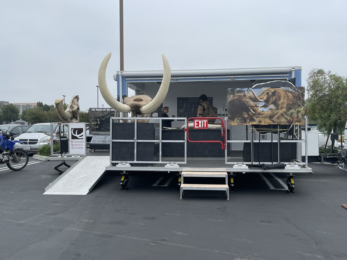 Max Mastodon (@maxmastodon) on Twitter photo Today the <a href="/WesternCenter/">Western Science Center</a> Mobile Museum #M3 is in San Jacinto CA for the grand opening of a new <a href="/jerseymikes/">Jersey Mike's Subs</a>. This location is donating a portion of this week’s sales to the museum! #museum #paleontology #fossil Today the <a href="/WesternCenter/">Western Science Center</a> Mobile Museum #M3 is in San Jacinto CA for the grand opening of a new <a href="/jerseymikes/">Jersey Mike's Subs</a>. This location is donating a portion of this week’s sales to the museum! #museum #paleontology #fossil