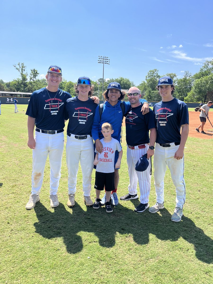 Hawk players Houston Hebert, Brady Cooper, Hezekiah Scott, and Brodie Prairie alongside Head Coach Parker Holman represented Regions 5/6 in this years TBCA Showcase. 

Thank you <a href="/TBCAorg/">Tennessee Baseball Coaches Association</a> for the opportunity and putting on a great event.