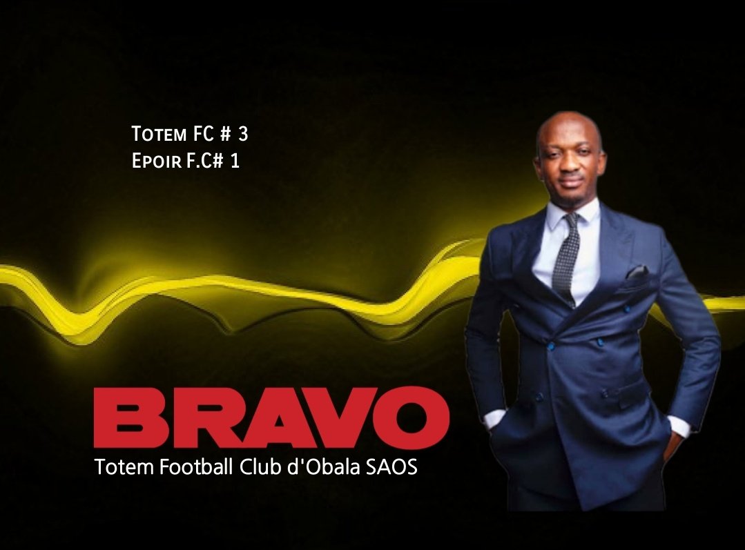 Félicitations à Totem Football Club d'Obala SAOS pour cette belle rencontre. C'est pas encore finit !
 
💯