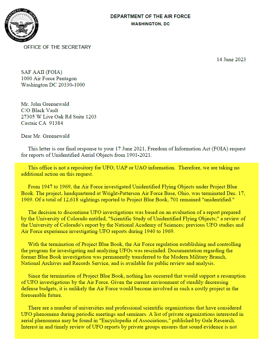 John Greenewald, Jr. tweet media