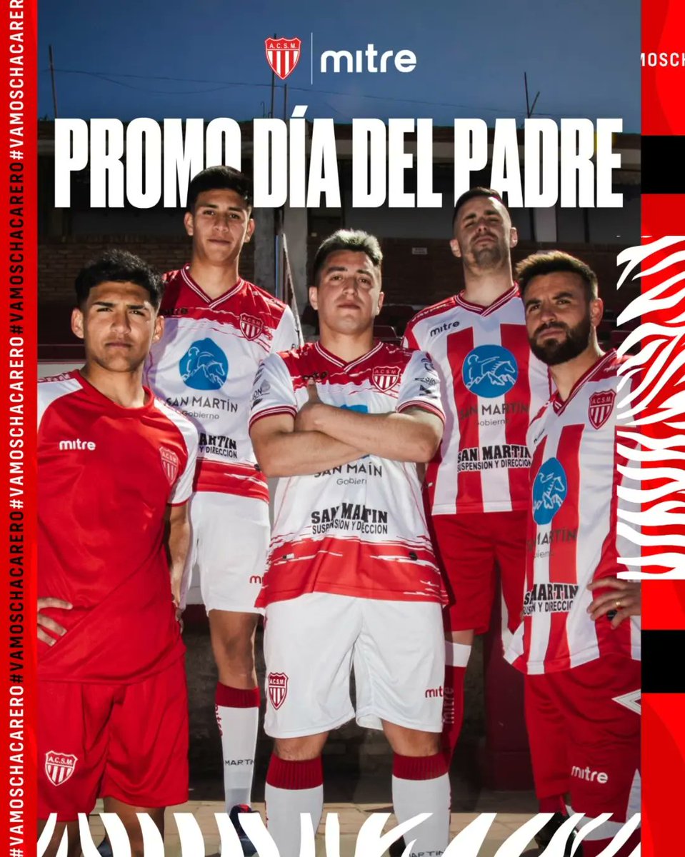 acsmmza's tweet photo. ¡𝗢𝗳𝗲𝗿𝘁𝗮 𝗽𝗮𝗿𝗮 𝗲𝘀𝘁𝗲 𝗱í𝗮 𝗱𝗲𝗹 𝗽𝗮𝗱𝗿𝗲! 🧔🏻‍♂️

👕 Con nuestro sponsor deportivo @mitreArg  vamos a estar ofreciéndote 𝗲𝗹 𝗺𝗲𝗷𝗼𝗿 𝗿𝗲𝗴𝗮𝗹𝗼 𝗽𝗮𝗿𝗮 𝗽𝗮𝗽á:

✅ CAMISETA TIT. + SHORT BLANCO: $𝟭𝟴𝟭𝟬𝟬
✅ CAMISETA ALTERN. + SHORT ROJO: $𝟭𝟳𝟲𝟬𝟬 https://t.co/riAE0zcGSA