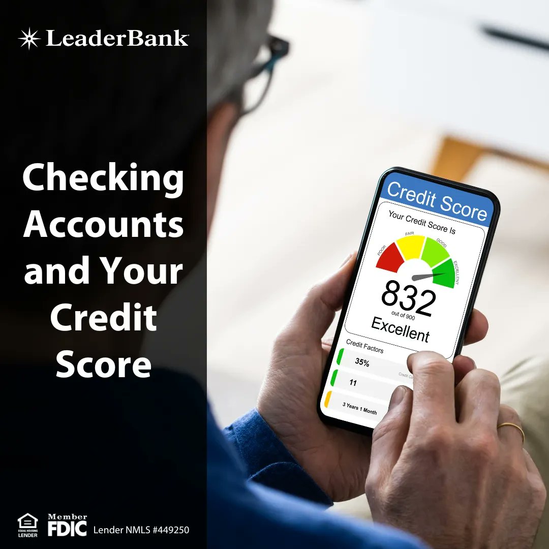 LeaderBank's tweet image. Ever wonder whether opening and maintaining a checking account has any impact on your credit score? The answer may be more complex than you think. Check out our latest blog to learn more: buff.ly/3BOuXQb #CheckingAccount #LeaderBank