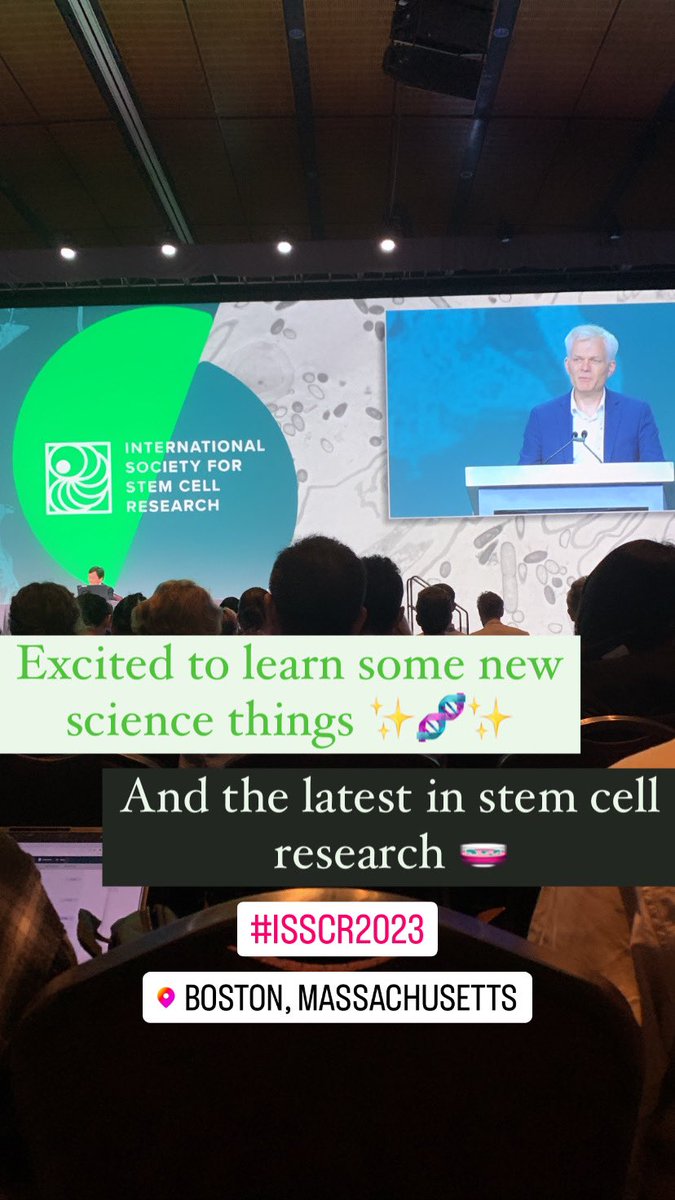 Very excited to be at the #ISSCR2023 conference and learn more about #stemcells and #organoid research and network with great scientists in this field! @ISSCR