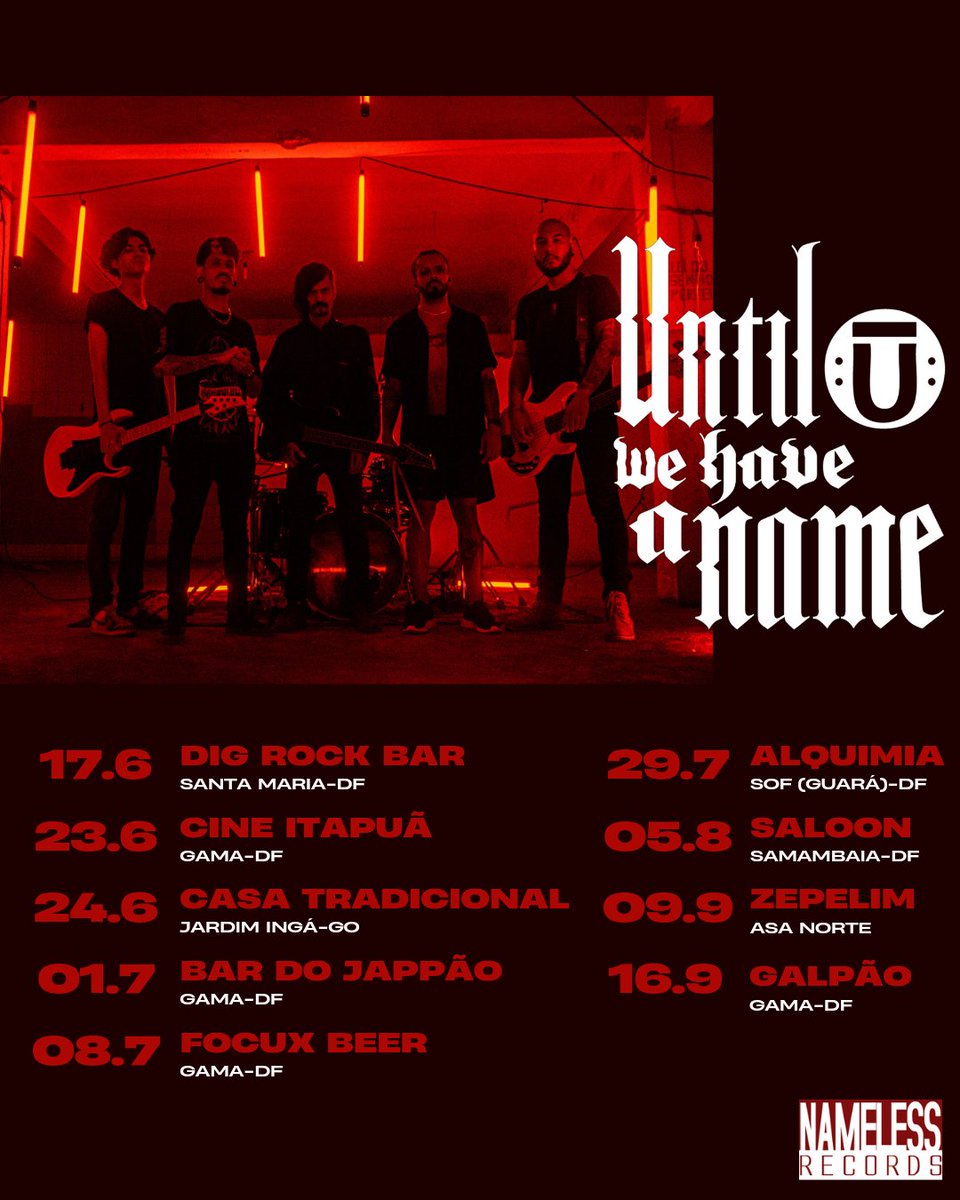 UWHAN's tweet photo. Algumas das próximas datas, tamo de volta! Sabadão já tem rolê na Santa, no Dig Rock Bar, colem! :Ū:
#hardcore #metal #metalcore #emo #brasilia #df #namelessrecords https://t.co/xvz6XNKALC
