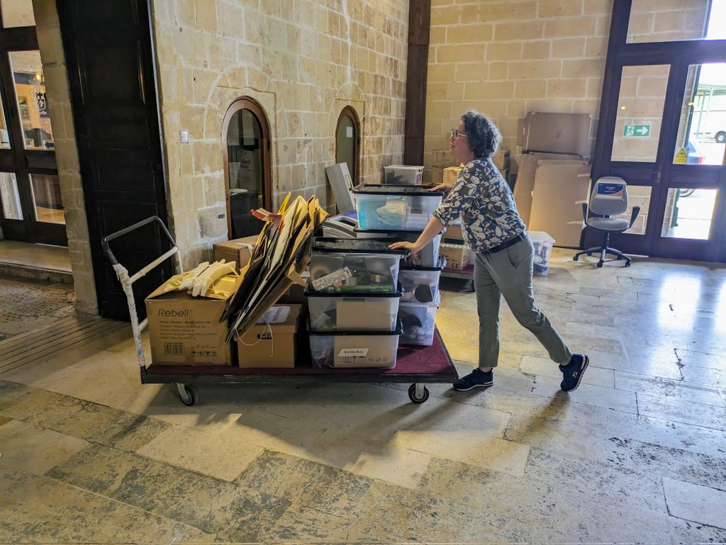 smartinseb's tweet photo. We created a pop-up #MakerSpace in this venerable 450 yo building today! So happy to connect with the #MakeEcsite community once again &amp; welcome everyone to our Tinkering &amp; Making activities at #Ecsite2023 Malta🎉 with @Dokk1Aarhus @Ecsite @NEMOamsterdam @EsploraMT @Heurekafi https://t.co/gQ0eON5jlx